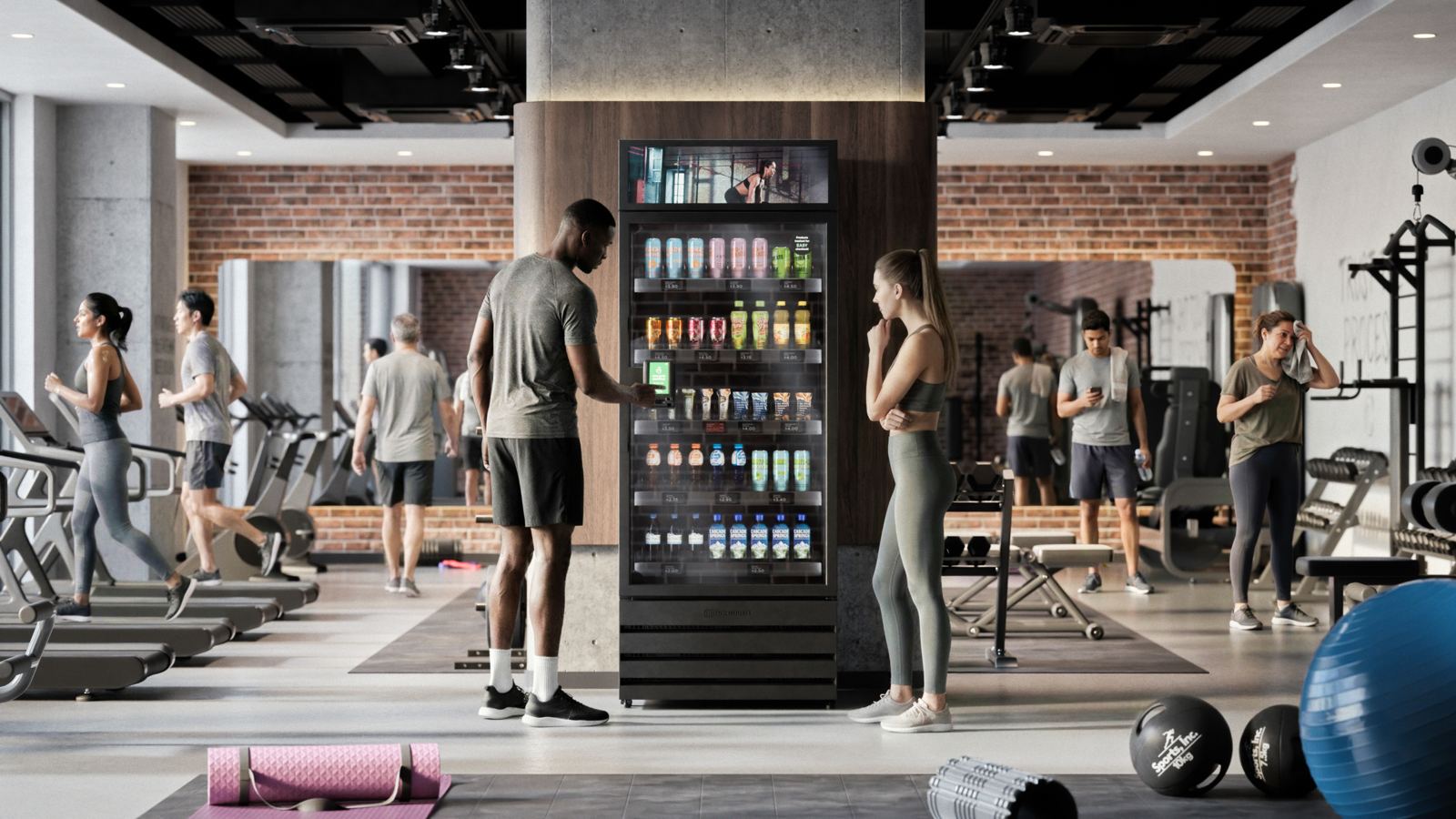 Yummy Hut smart store in gyms